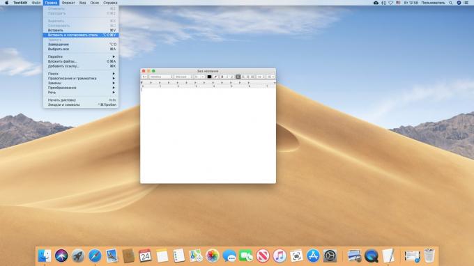 Plak tekst zonder opmaak op een Mac
