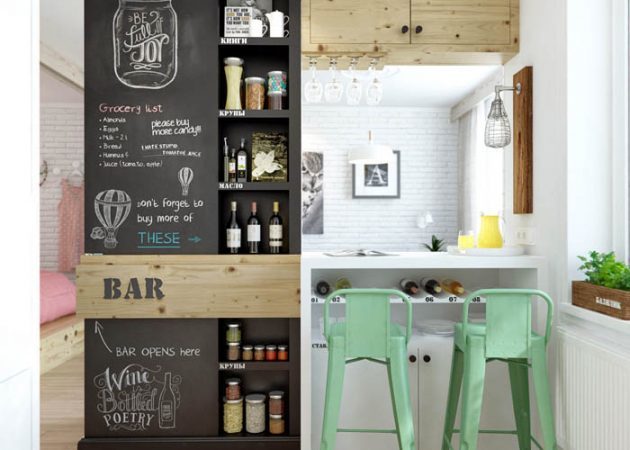 Kleine keuken ontwerp: tafels, foto's