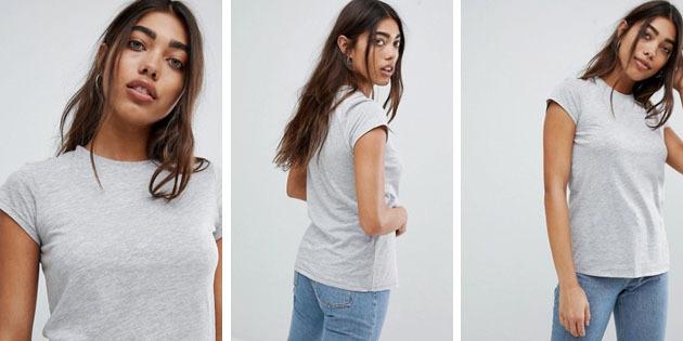 Basic vrouwen t-shirts uit de Europese winkels: Basic T-shirt door ASOS
