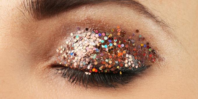 Mode make-up: glitter