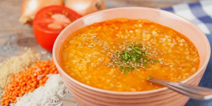 Ezogelin - Turkse soep met bulgur, rijst en linzen