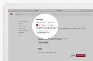 Het inschakelen van twee-factor authenticatie in Pinterest