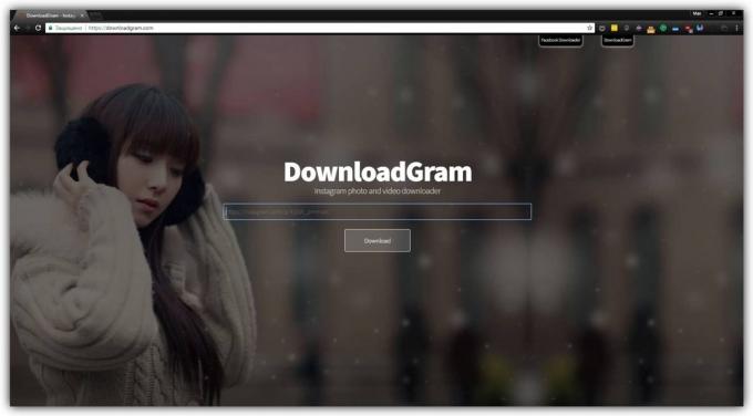 Hoe om foto's te downloaden van Instagram gebruik DownloadGram