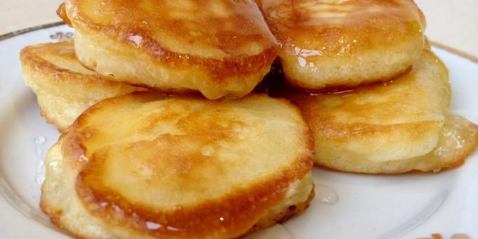 Recepten: Fluffy pannenkoeken met kefir zonder eieren