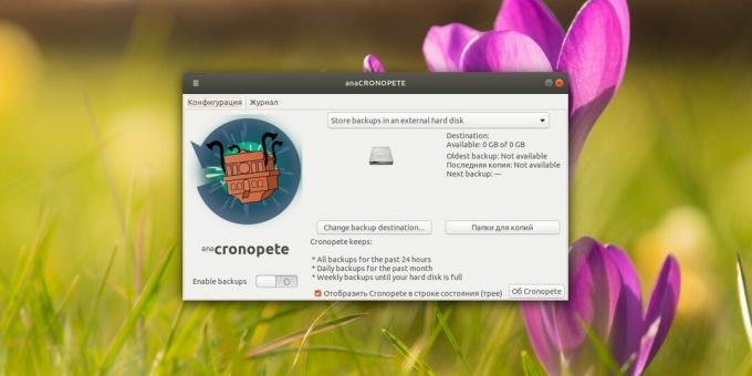 Cronopete back-upsoftware