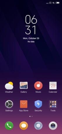 Overzicht Xiaomi Mi Mix 3: Interface