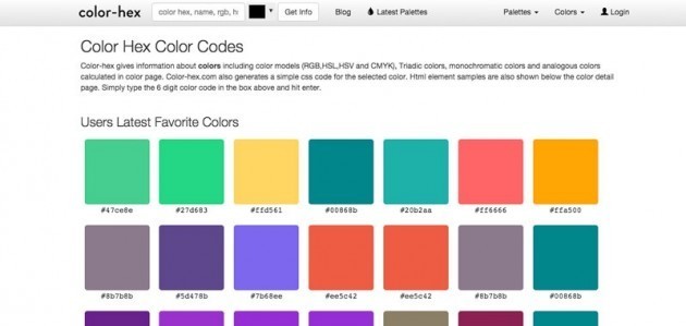 Kleur Hex Color Codes