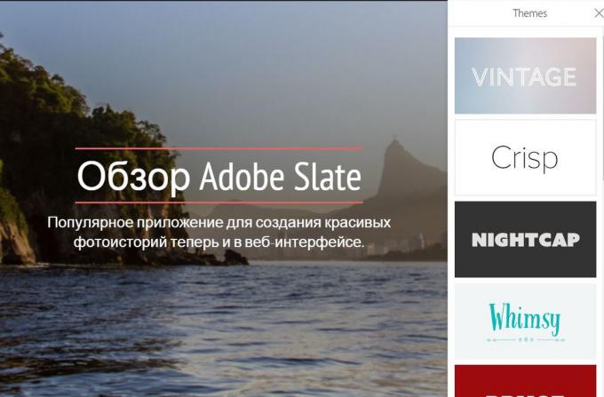 Adobe Slate: Onderwerpen