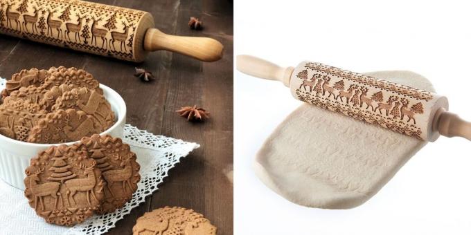 Producten met AliExpress, die zal bijdragen aan het creëren van een kerststemming: Rolling pin met een foto