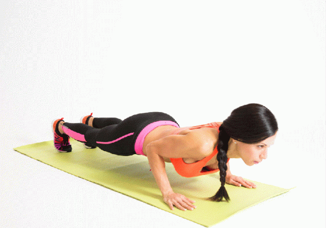 oefeningen voor de borst, push-ups