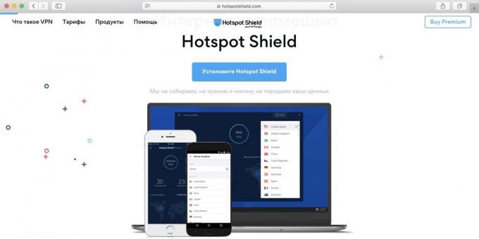 Beste vrije VPN voor PC, Android en iPhone - Hotspot Shield