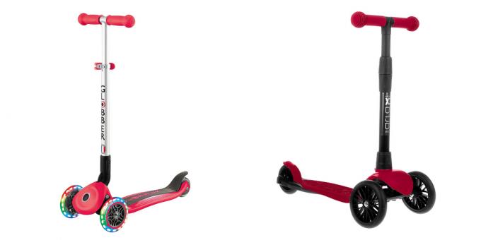 Cadeaus voor een jongen: driewielige scooter