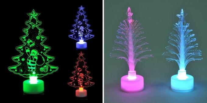 Producten met AliExpress, die zal bijdragen aan het creëren van een kerststemming: LED boom