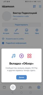 "VKontakte" is veranderd de mobiele applicatie ontwerp