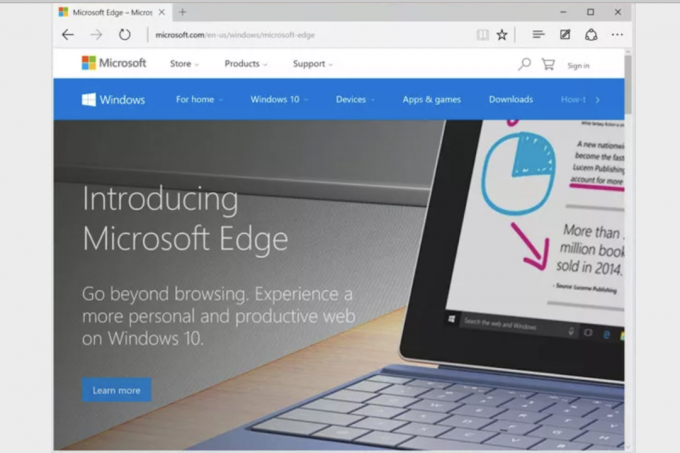 Alternatieve elke versie van Google Chrome: Microsoft Edge