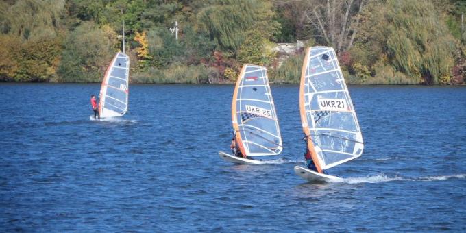 Watersport: windsurfen