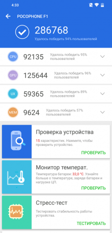 beoordeling Xiaomi Pocophone F1: AnTuTu